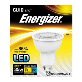 GU10 LED spot 3,6w 250lumen (35w)